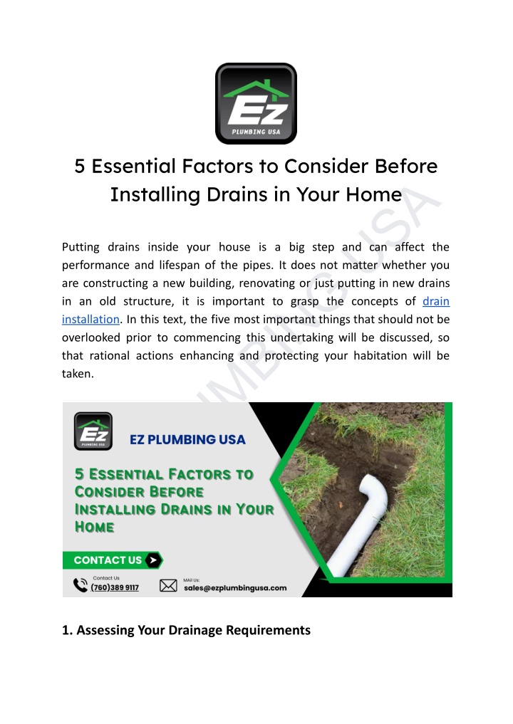 5 essential factors to consider before installing n.w