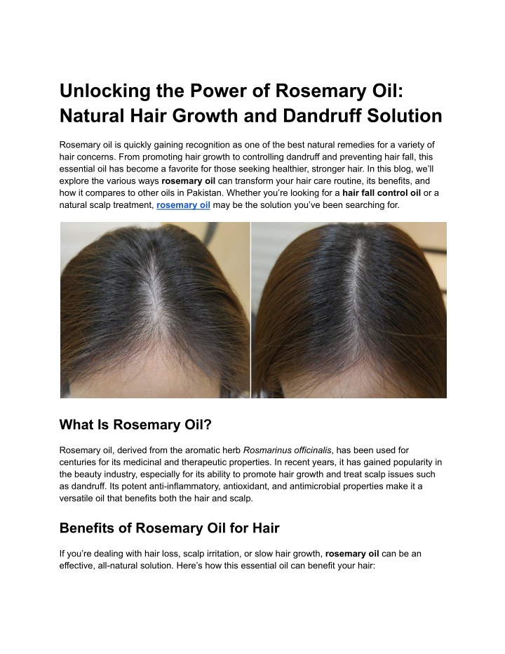 unlocking the power of rosemary oil natural hair n.w