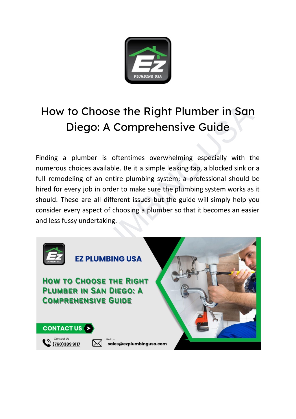 ez plumbing usa l.w