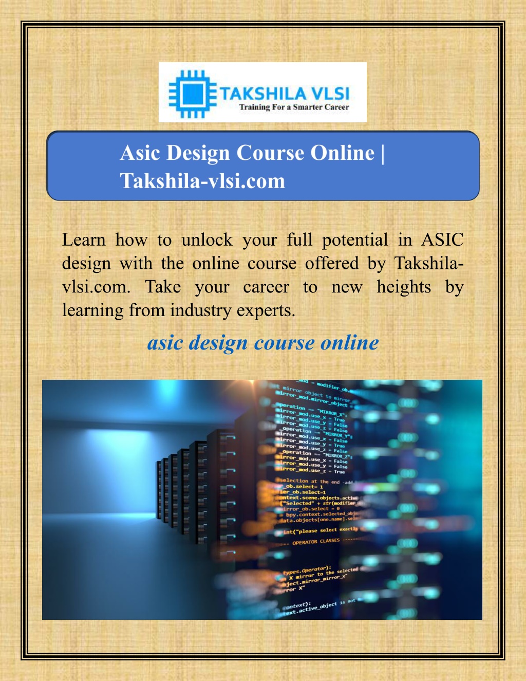 take your career to the next level with takshila l.w