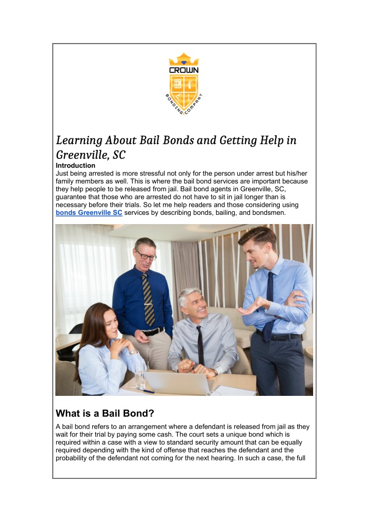learning about bail bonds and getting help n.w
