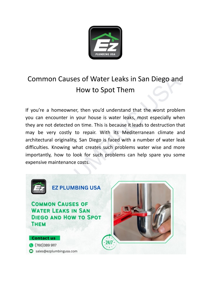 ez plumbing usa n.w