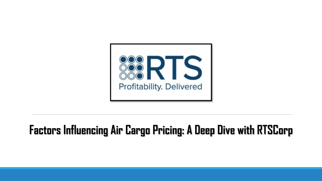 factors influencing air cargo pricing a deep dive l.w