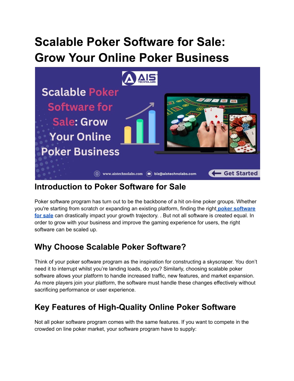 scalable poker software for sale grow your online l.w