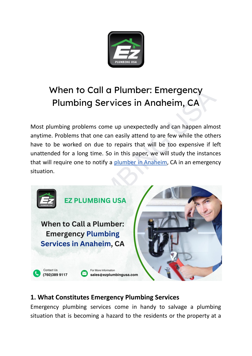 ez plumbing usa l.w