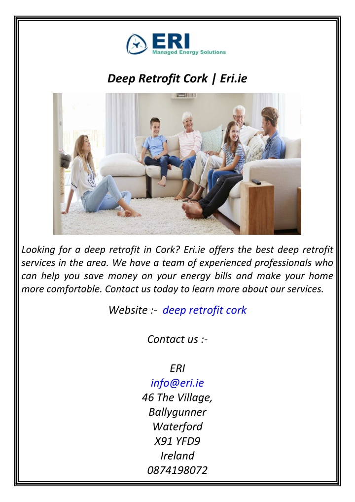 deep retrofit cork eri ie n.w