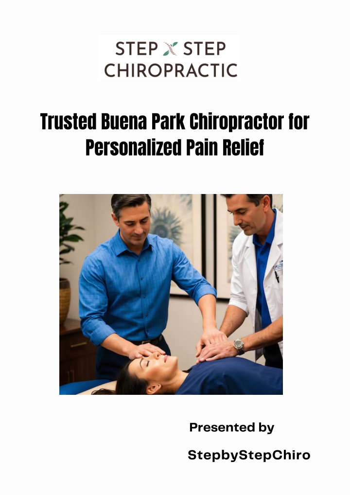 trusted buena park chiropractor for personalized n.w