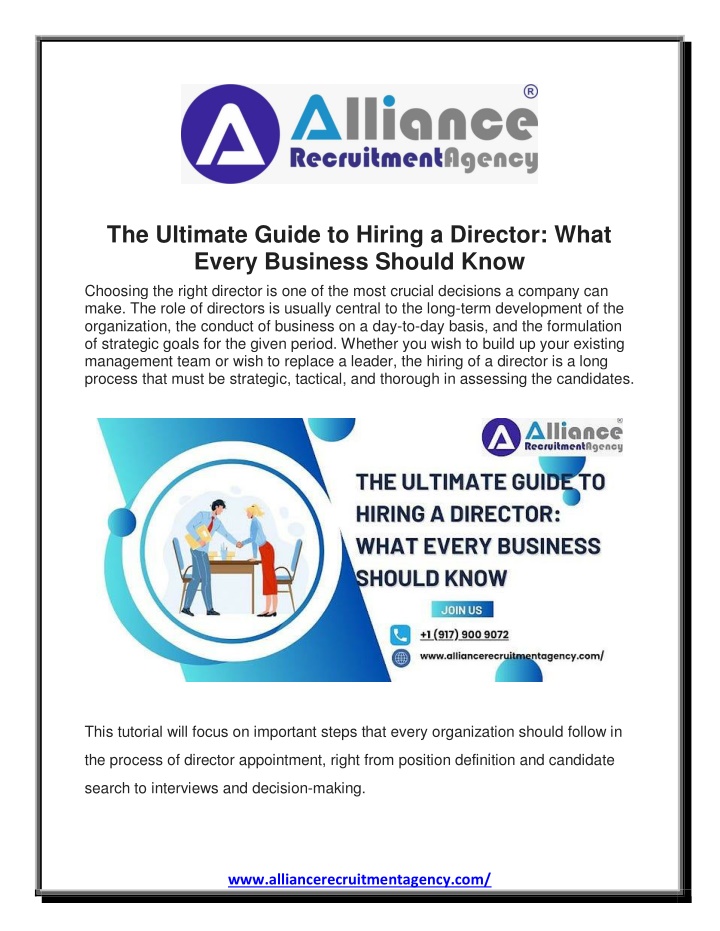 the ultimate guide to hiring a director what n.w