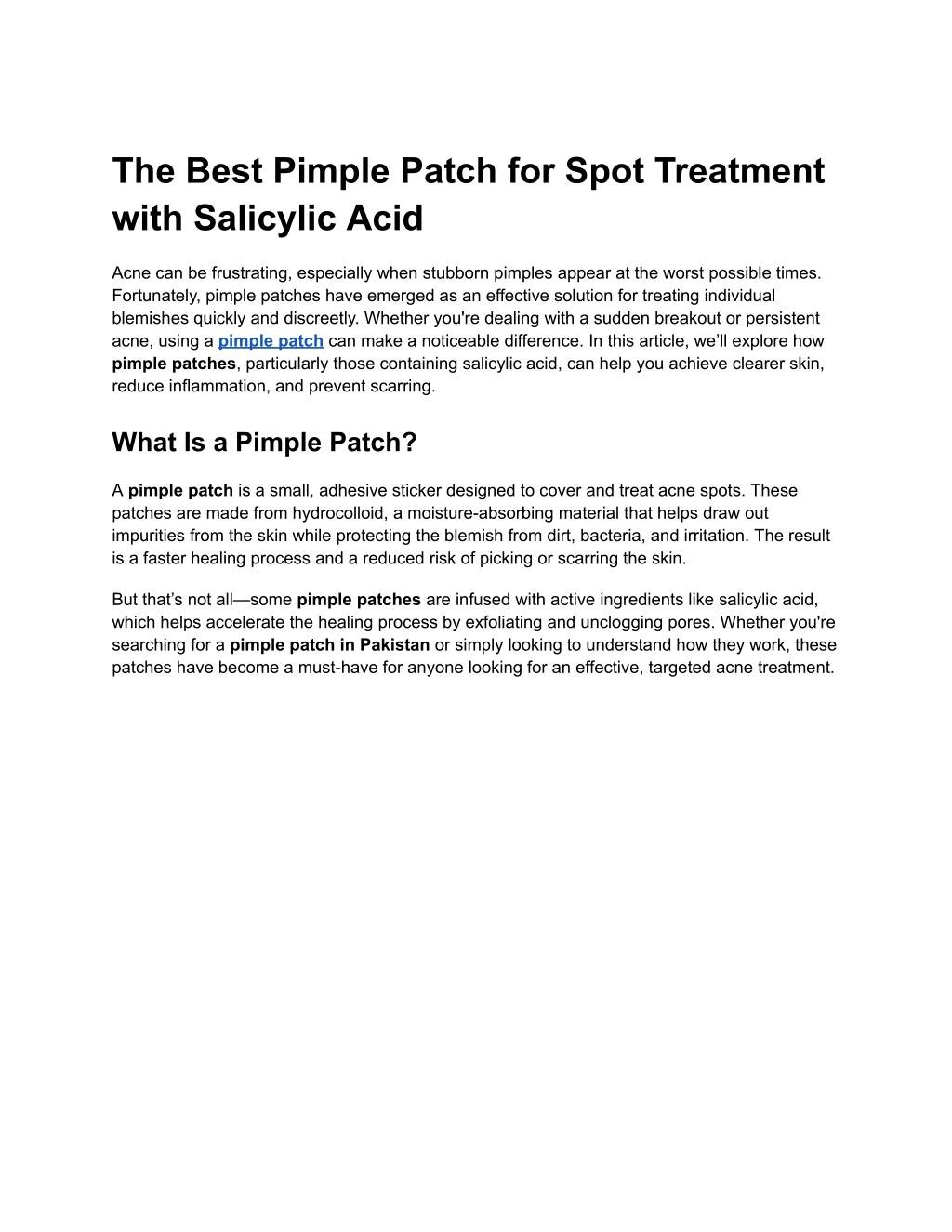 the best pimple patch for spot treatment with l.w