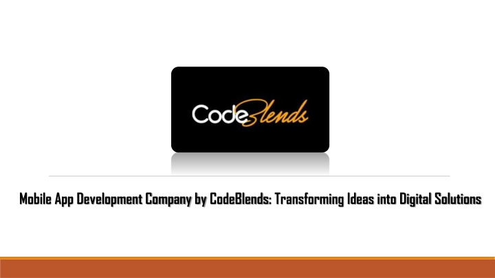 mobile app development company by codeblends n.w