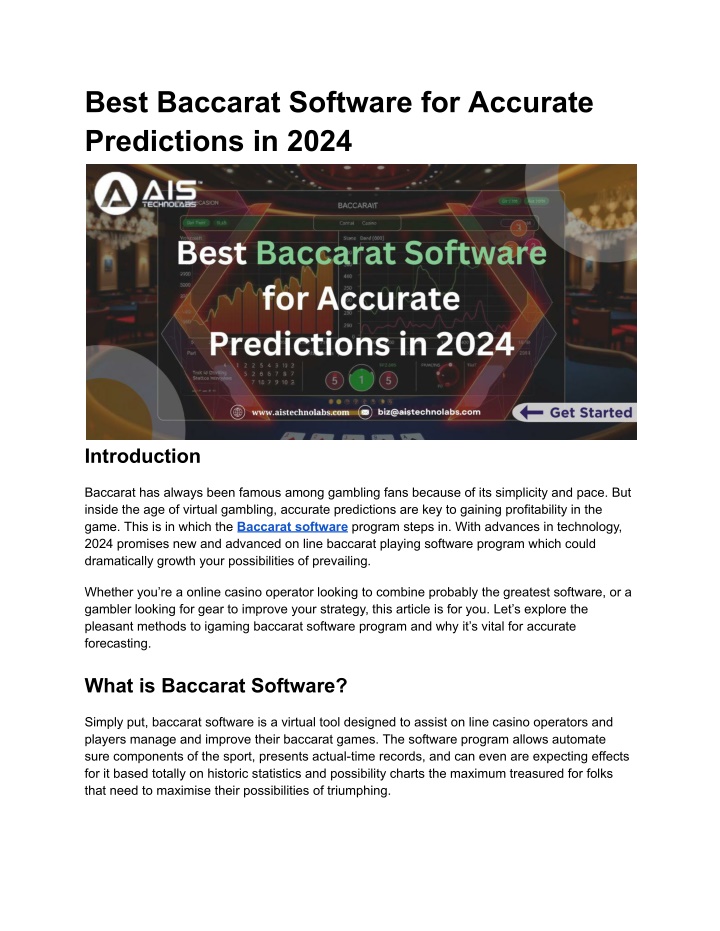 best baccarat software for accurate predictions n.w