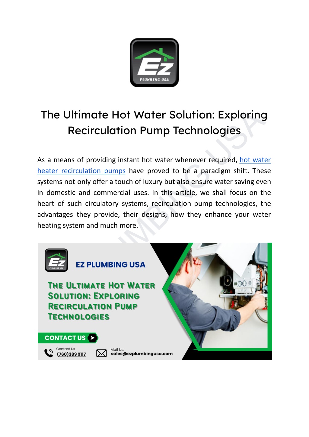 ez plumbing usa l.w