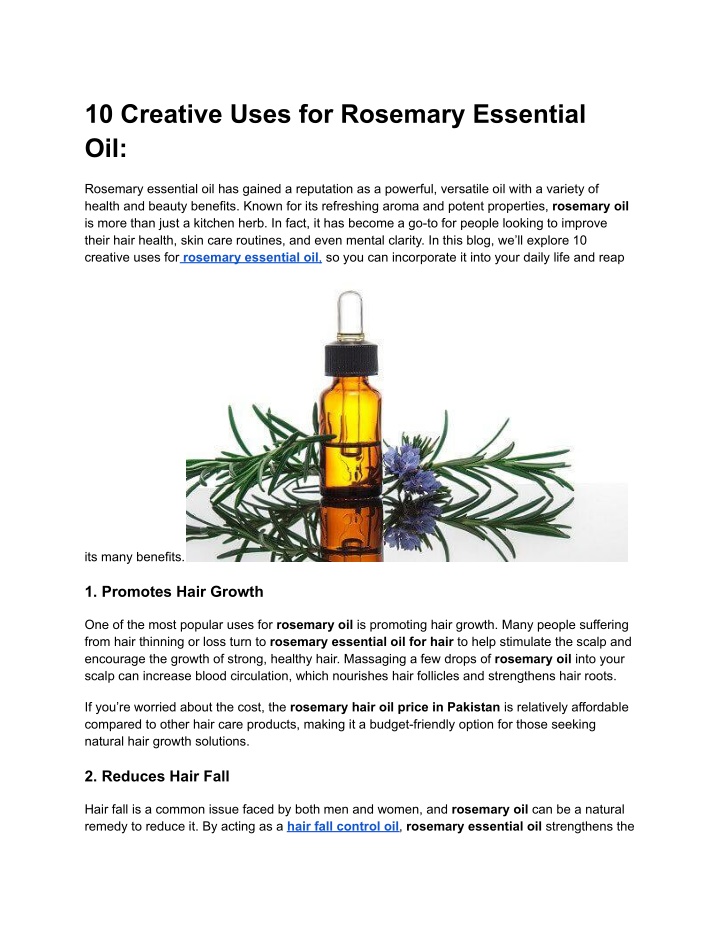 10 creative uses for rosemary essential oil n.w