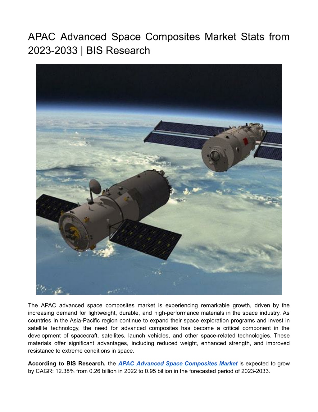 apac advanced space composites market stats from l.w