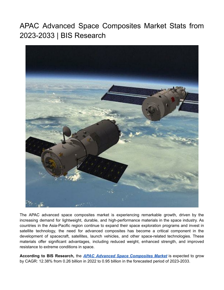 apac advanced space composites market stats from n.w