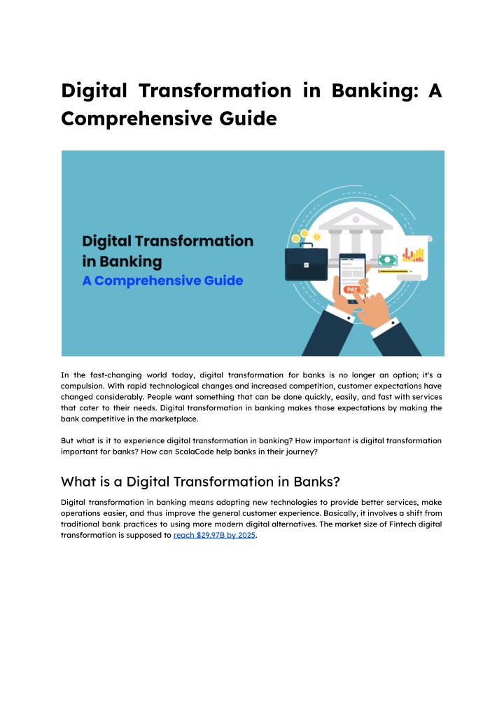 digital transformation in banking a comprehensive n.w