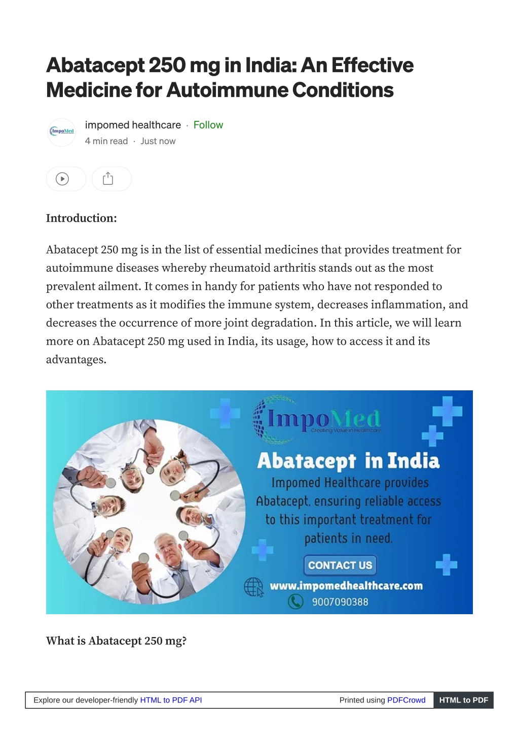 abatacept 250 mg in india an effective medicine l.w