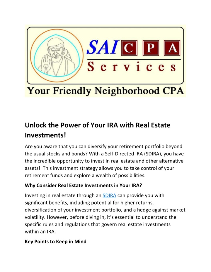 unlock the power of your ira with real estate n.w