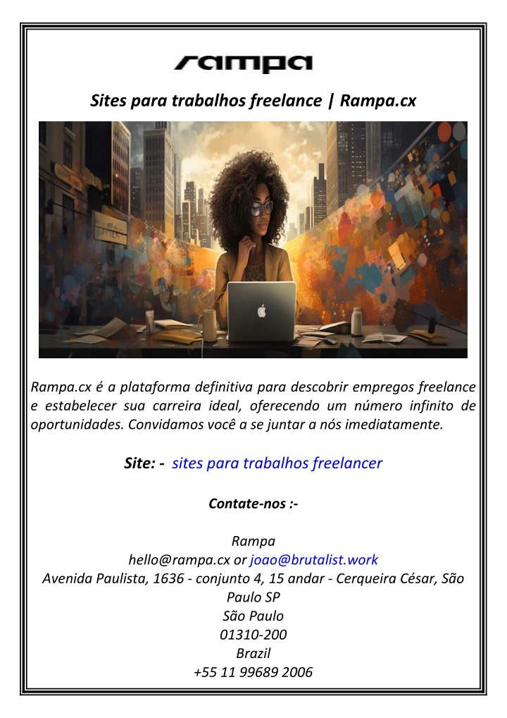 sites para trabalhos freelance rampa cx n.w