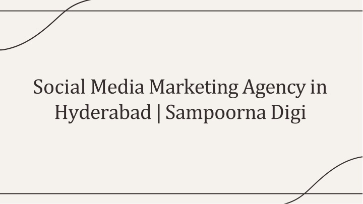 Social Media Marketing Agency in Hyderabad  Sampoorna Digi