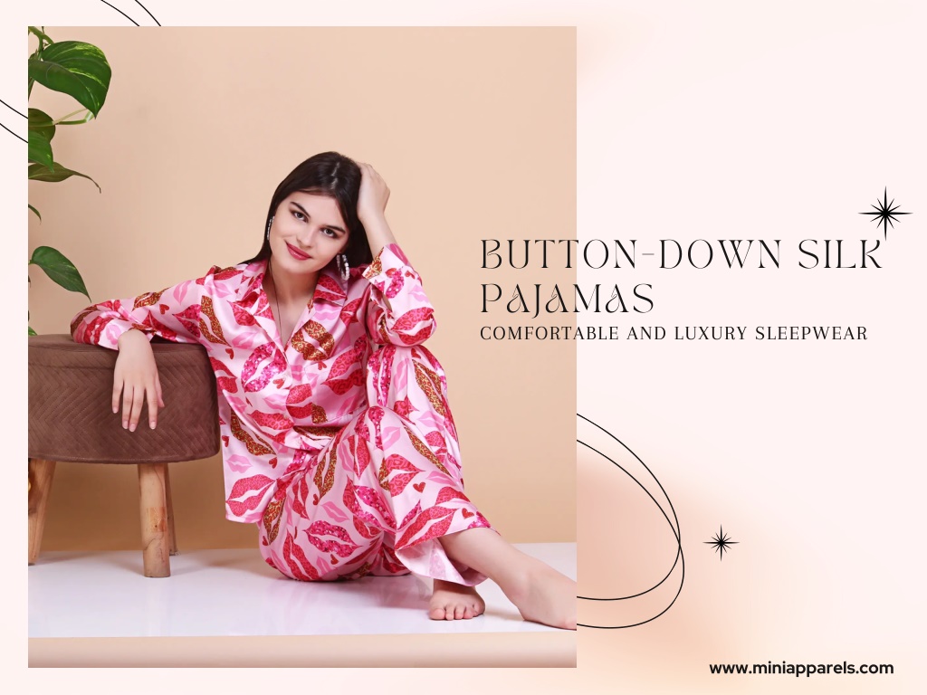 button down silk pajamas comfortable and luxury l.w