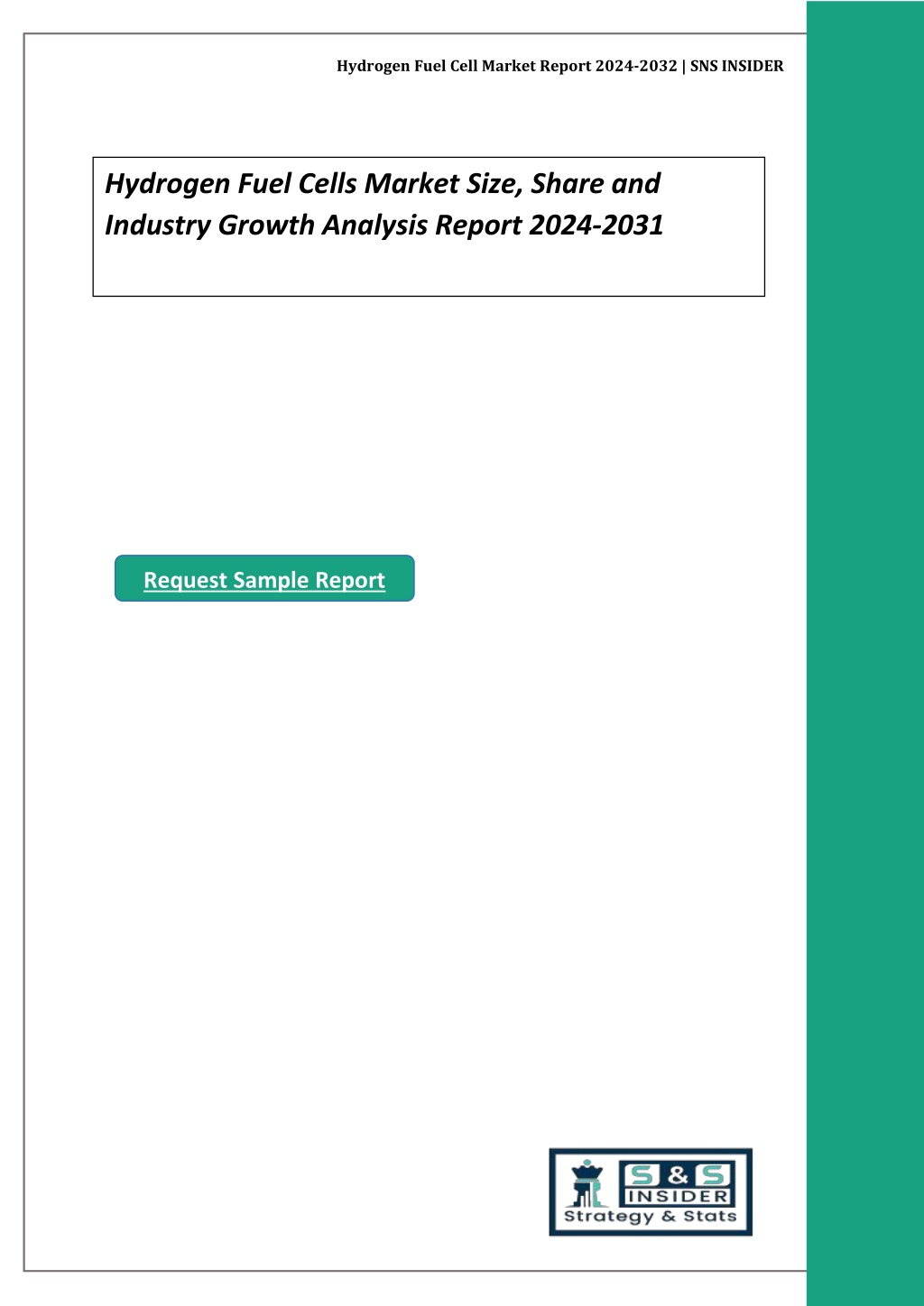 hydrogen fuel cell market report 2024 2032 l.w