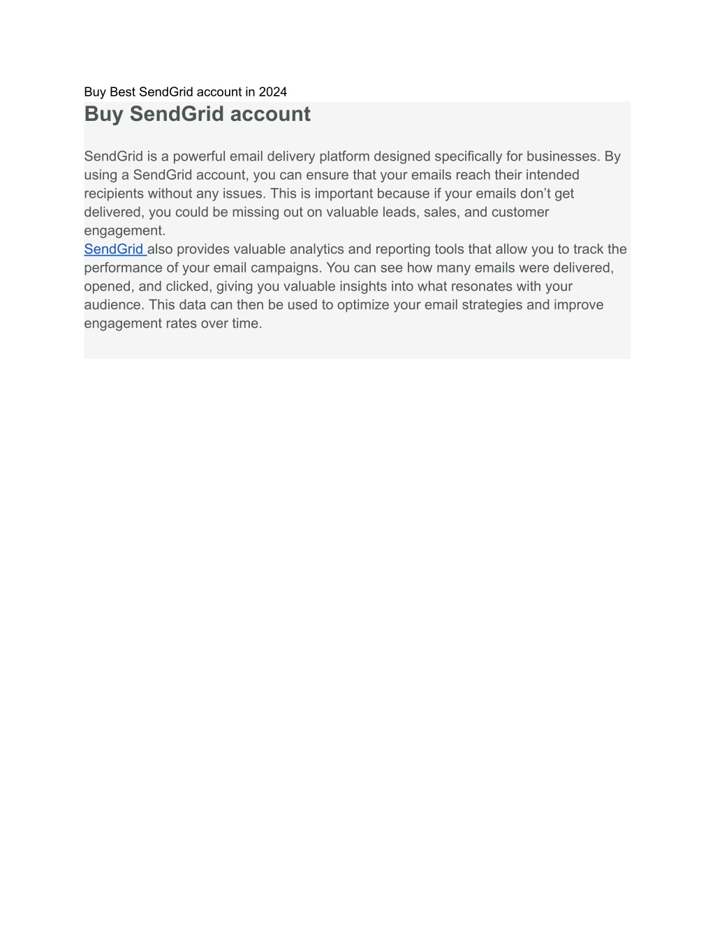 buy best sendgrid account in 2024 buy sendgrid l.w