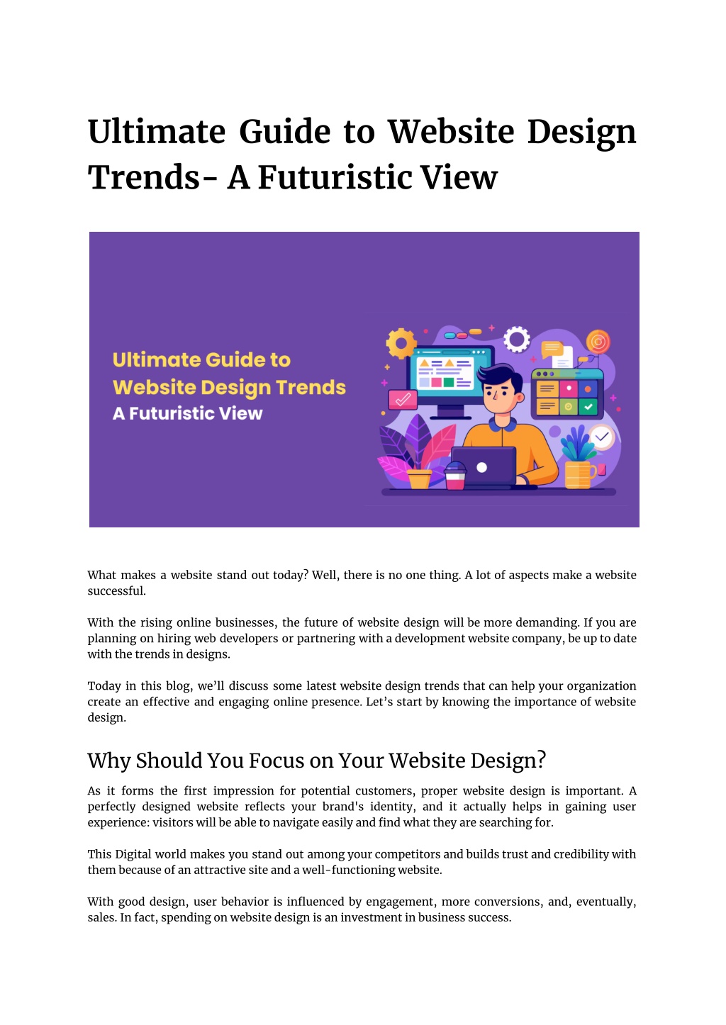 ultimate guide to website design trends l.w