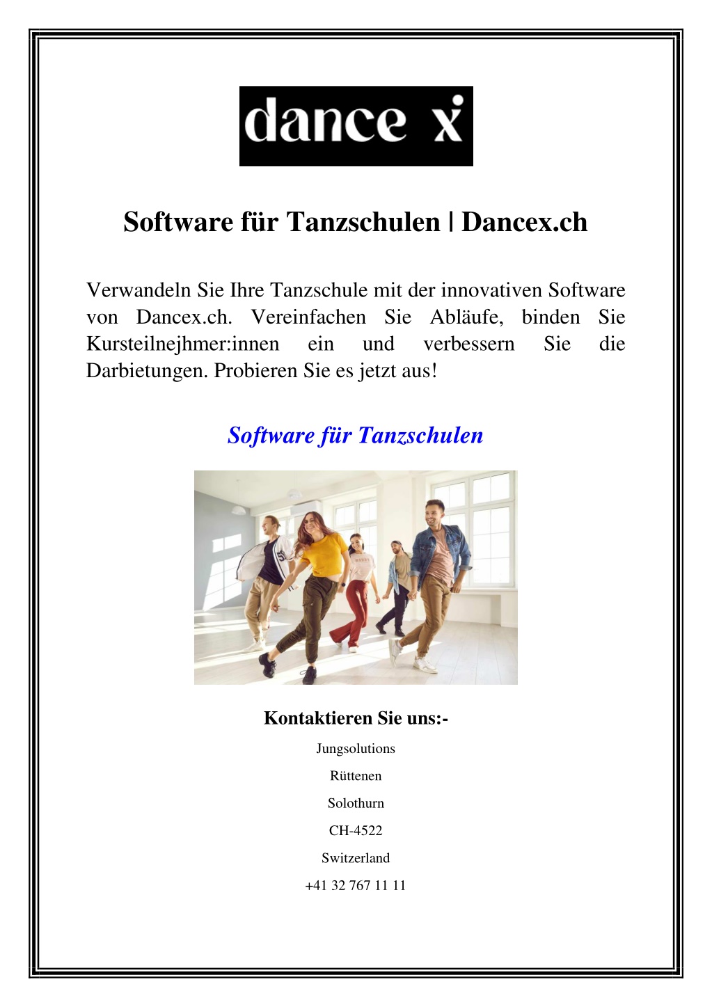 software f r tanzschulen dancex ch l.w