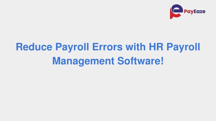 HR payroll management software Minimises Payroll Errors!