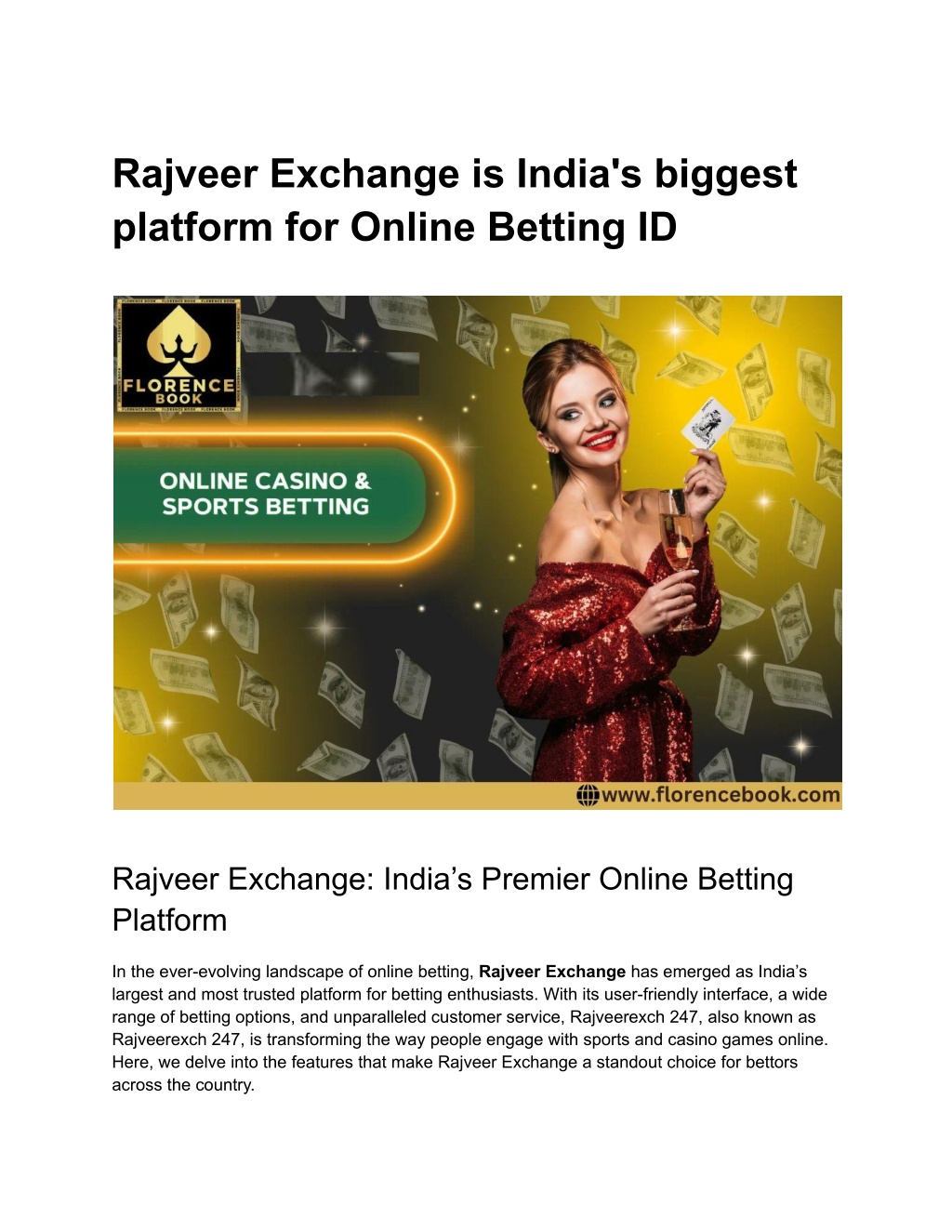 rajveer exchange is india s biggest platform l.w