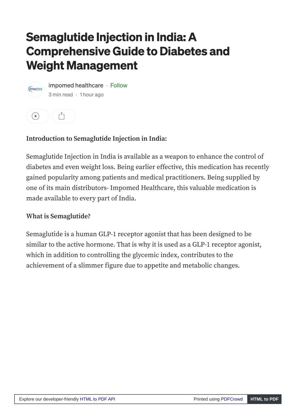 semaglutide injection in india a comprehensive l.w