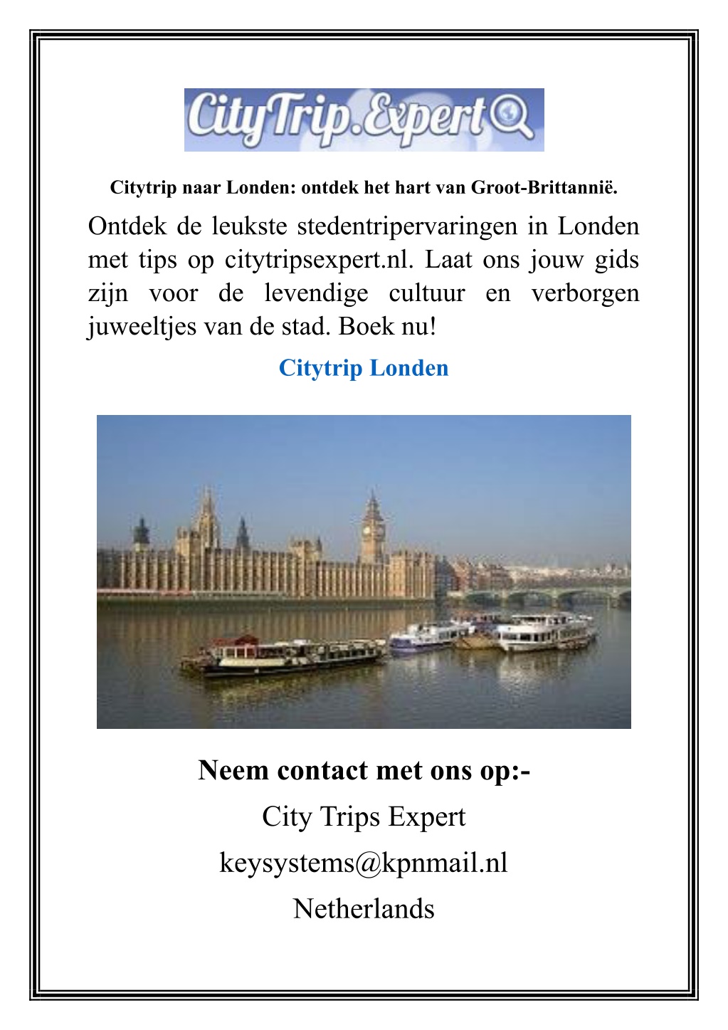 citytrip naar londen ontdek het hart van groot l.w