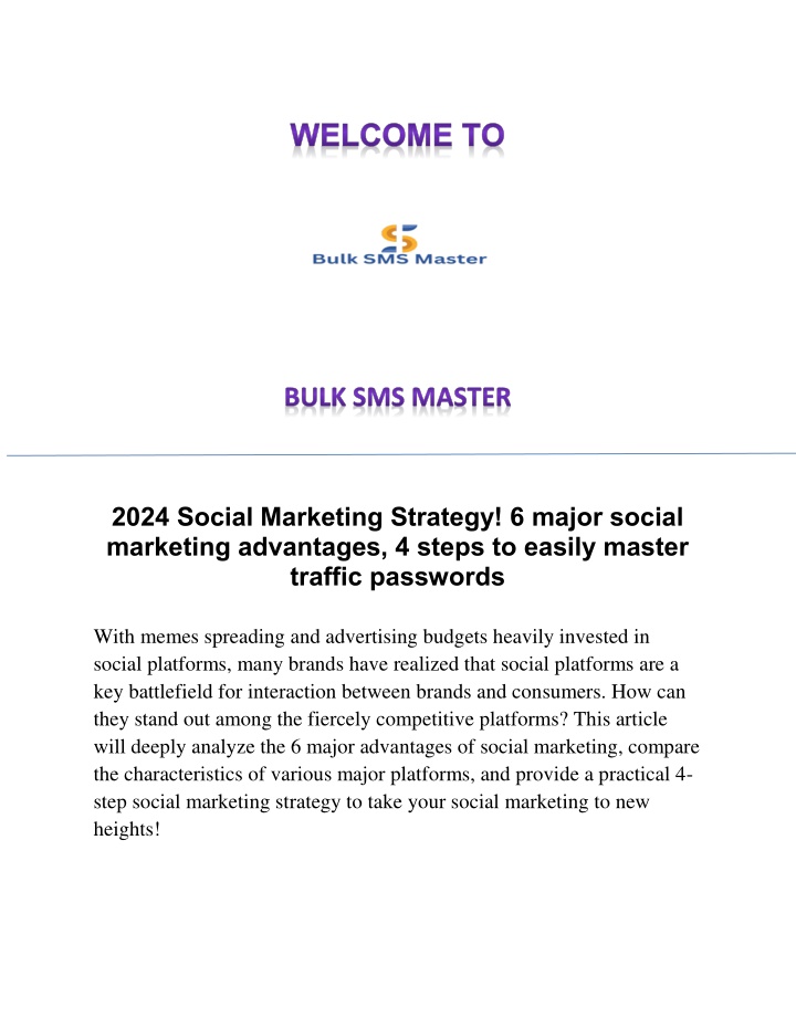 2024 social marketing strategy 6 major social n.w