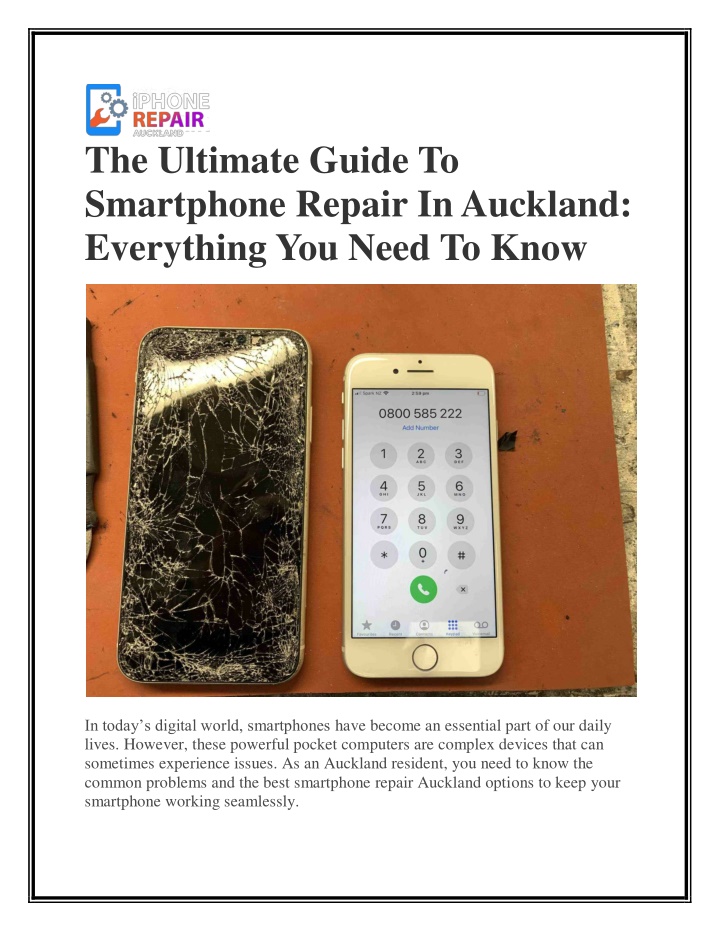 the ultimate guide to smartphone repair n.w
