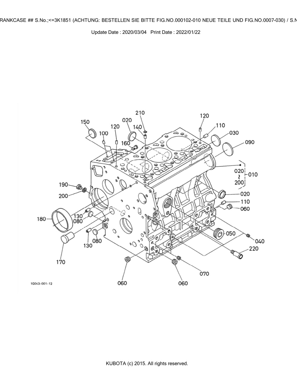 bkidk0392 b2110d motor engine 000101 l.w