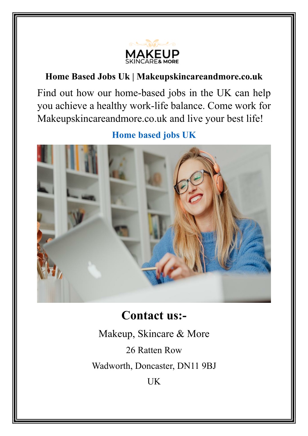 home based jobs uk makeupskincareandmore co uk l.w