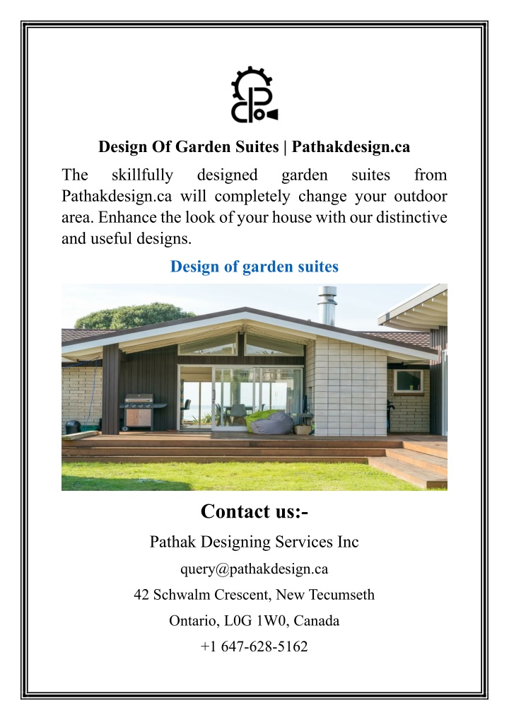 design of garden suites pathakdesign ca n.w