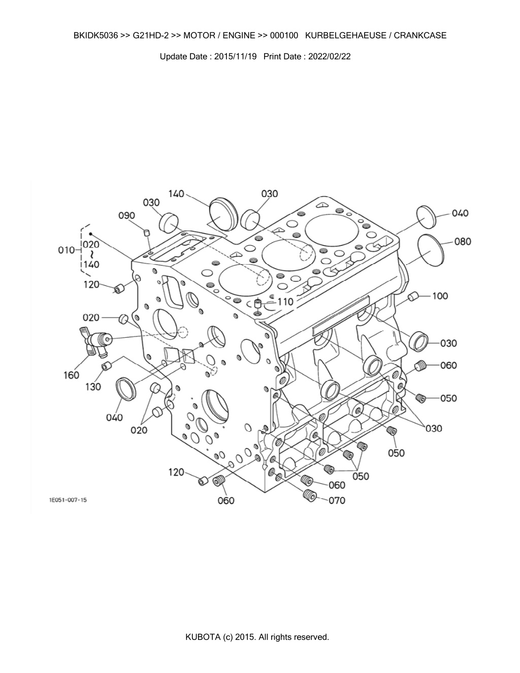 bkidk5036 g21hd 2 motor engine 000100 l.w