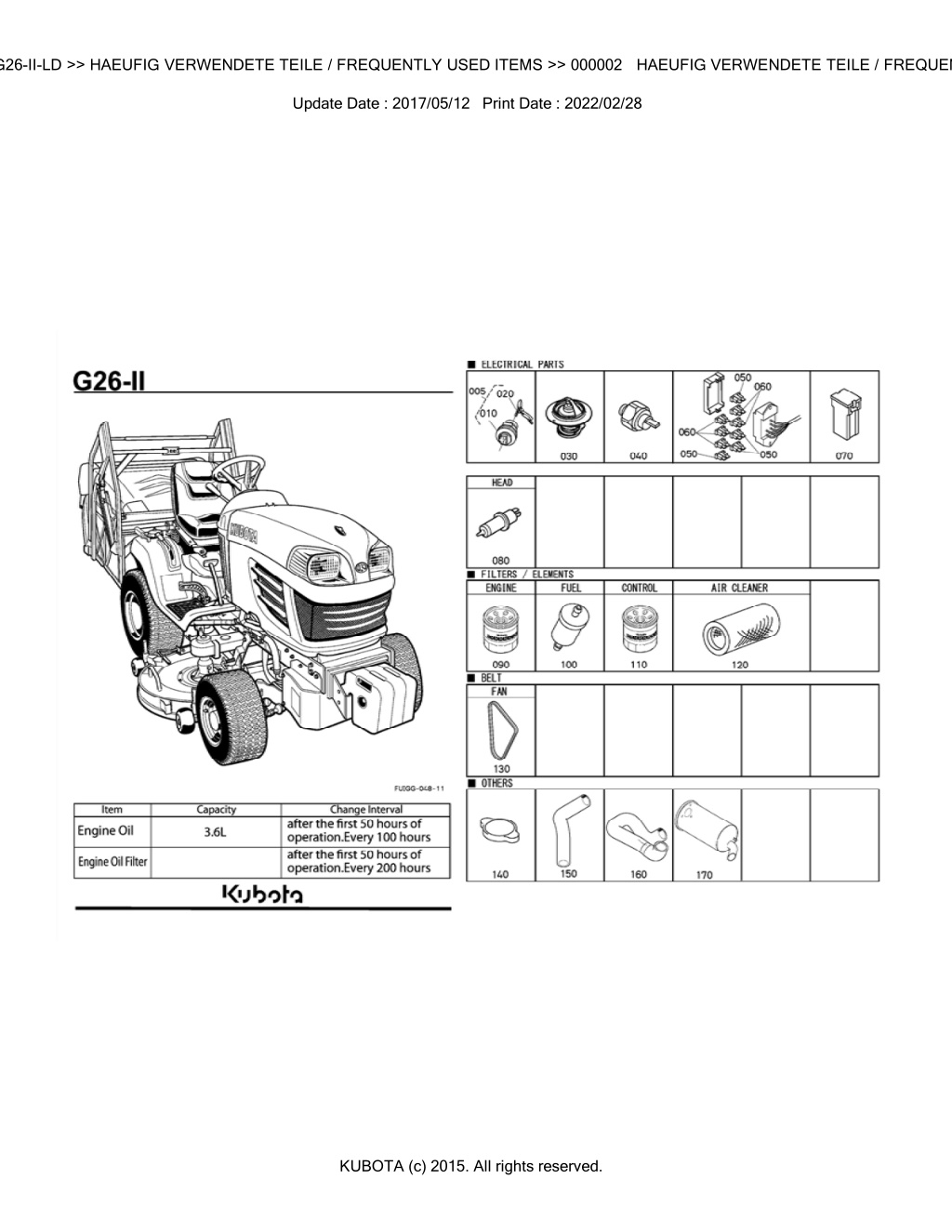 bkidk5027 g26 ii ld haeufig verwendete teile l.w