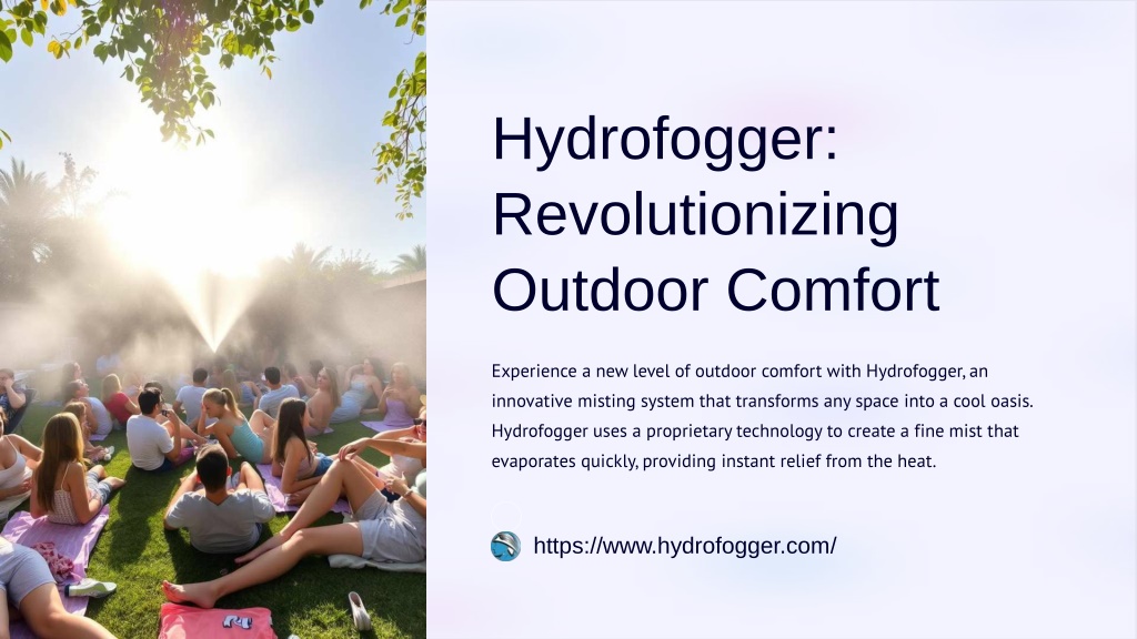 hydrofogger revolutionizing outdoor comfort l.w