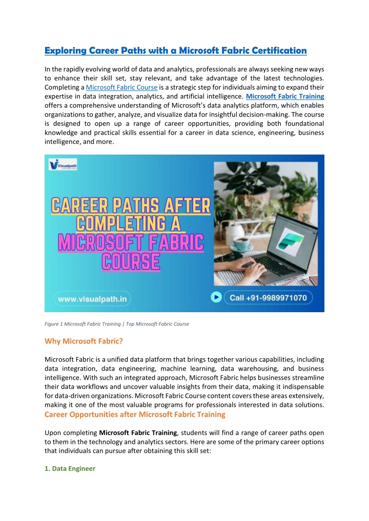 exploring career paths with a microsoft fabric n.w