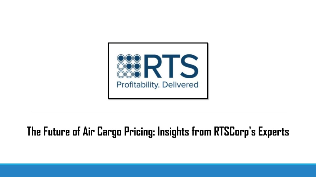 the future of air cargo pricing insights from l.w