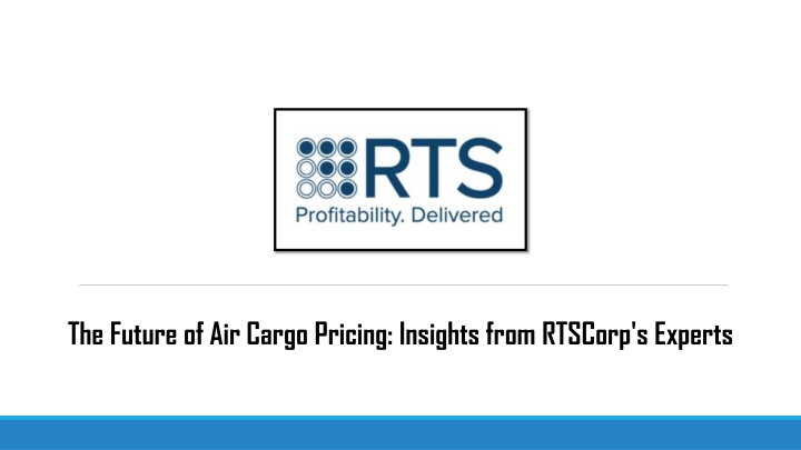 the future of air cargo pricing insights from n.w