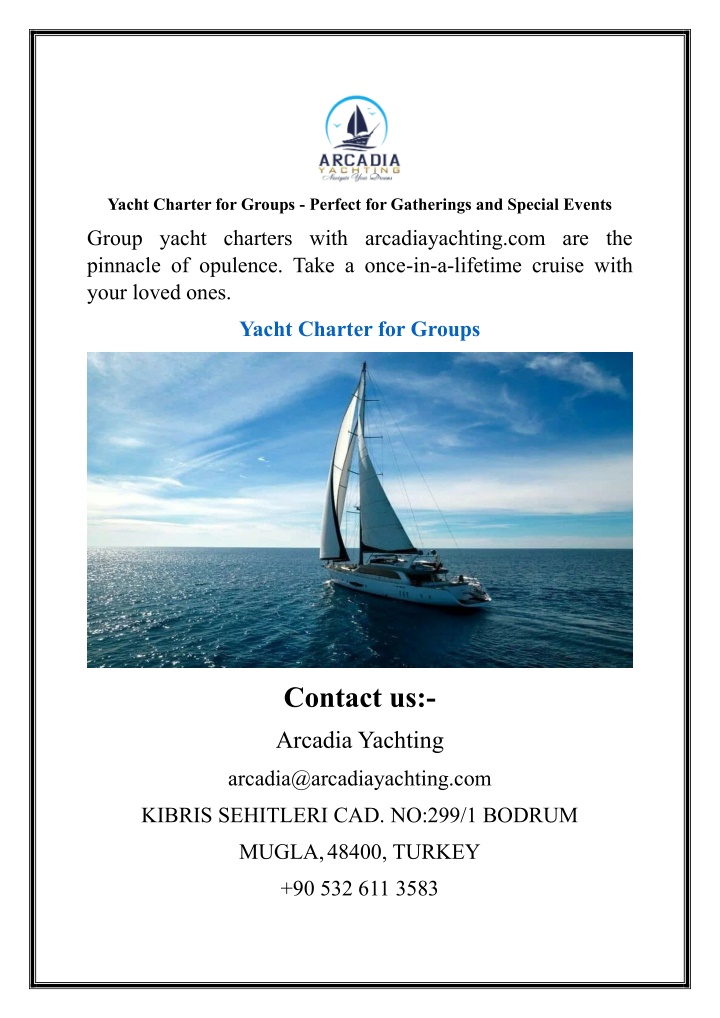 yacht charter for groups perfect for gatherings n.w