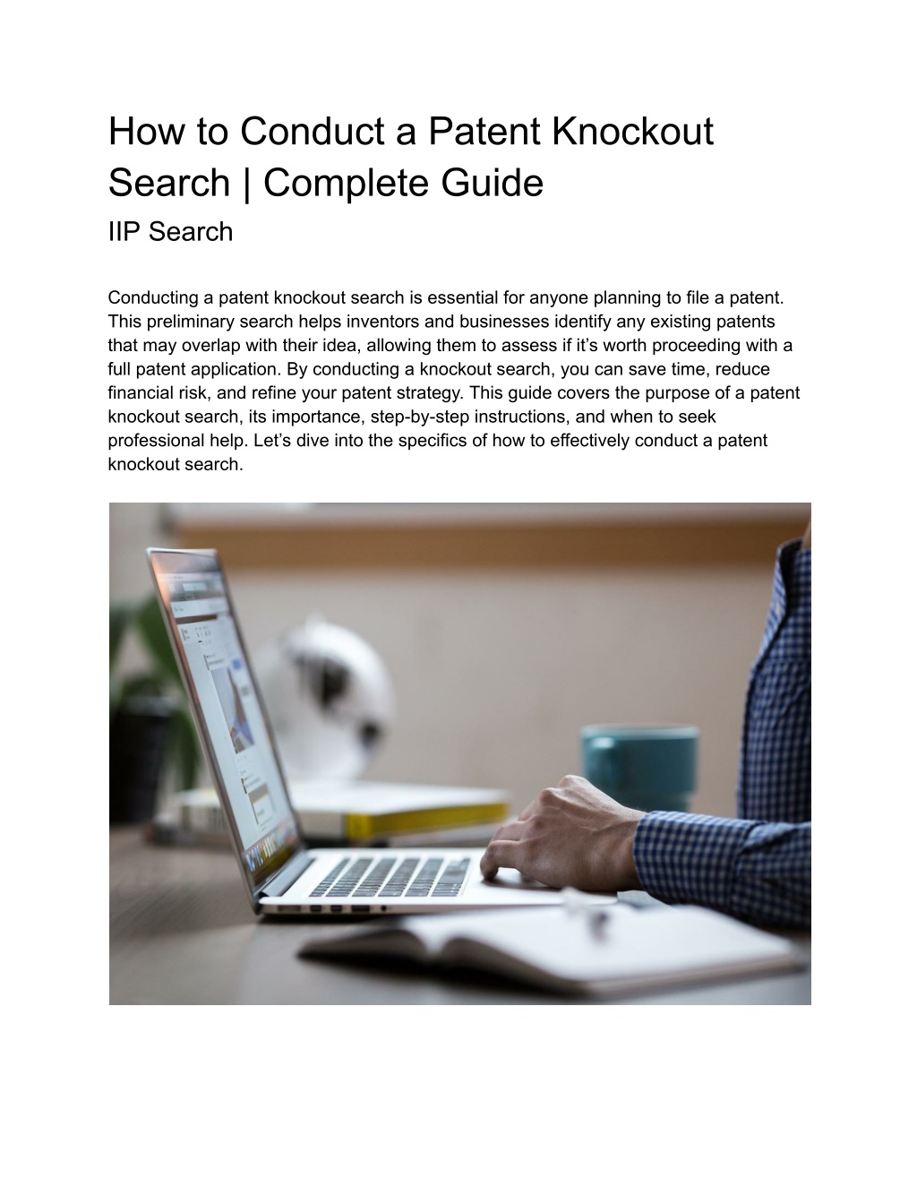 how to conduct a patent knockout search complete l.w