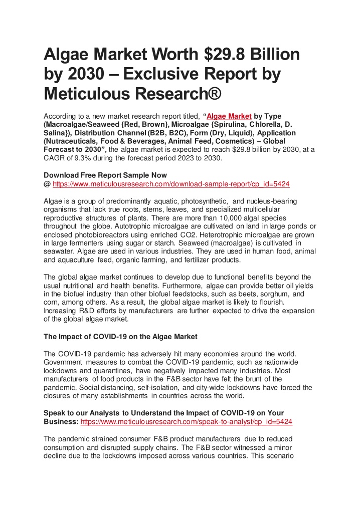 algae market worth 29 8 billion by 2030 exclusive n.w
