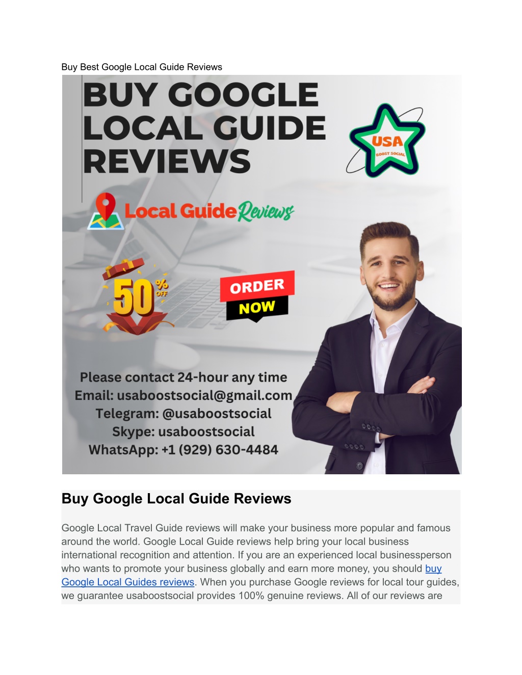 buy best google local guide reviews l.w