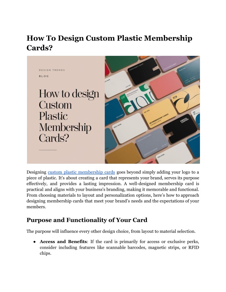 how to design custom plastic membership cards n.w