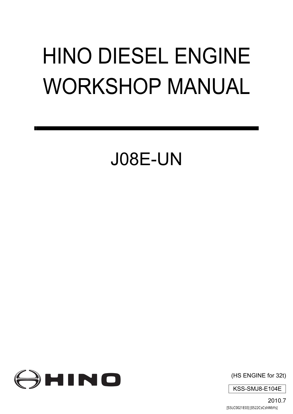 hino diesel engine workshop manual l.w